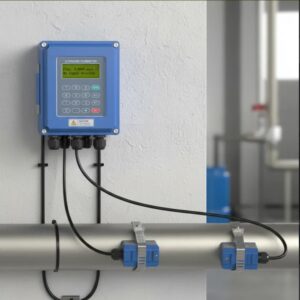 Medidor de Vazão Ultrassônico para Tubulações, Montagem Externa ao Tubo