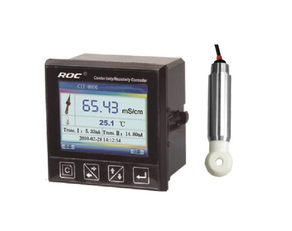 CIT-8800 – Medidor e controlador on-line de condutividade / concentração / TDS